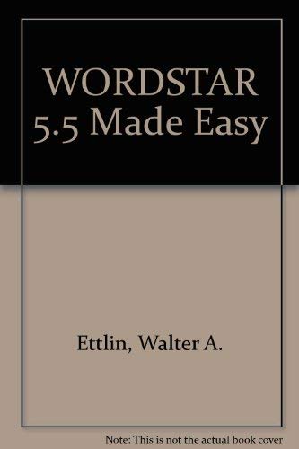 Book Wordstar 5.5 Made Easy free