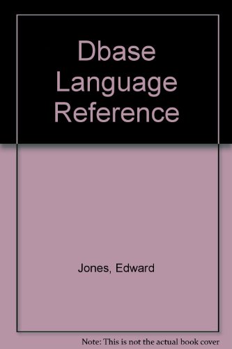 Book The dBASE Language Reference free