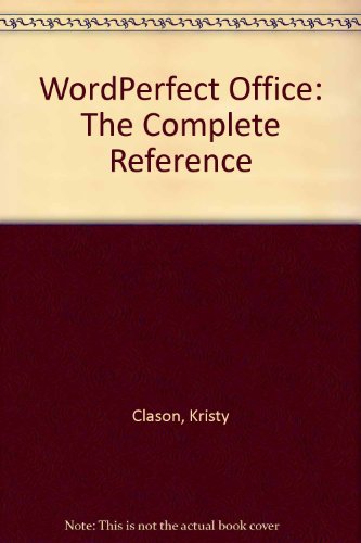 Book Wordperfect Office The Complete Reference free