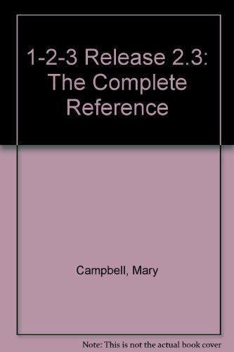 Book 1-2-3 Release 2.3 the Complete Reference free