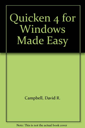Book Quicken 4 for Windows Made Easy: The Basics and Beyond! free