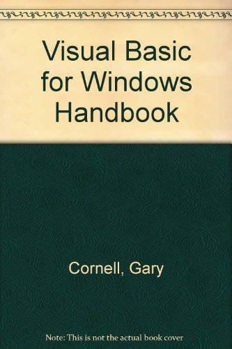 Book Visual Basic For Windows Inside & Out free