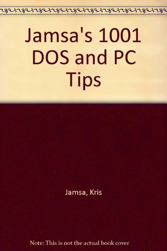 Book Jamsa's 1001 Dos & Pc Tips/book And Disk free