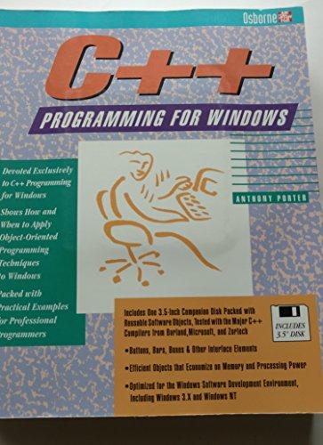 Book C++ Programming for Windows/Book and Disk free