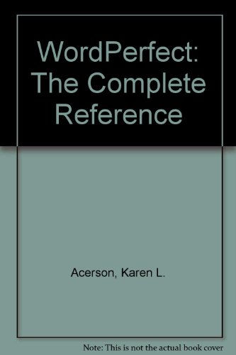 Book Wordperfect 6: The Complete Reference free