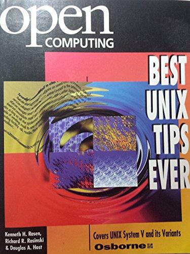 Book Open Computing's Best Unix Tips Ever free