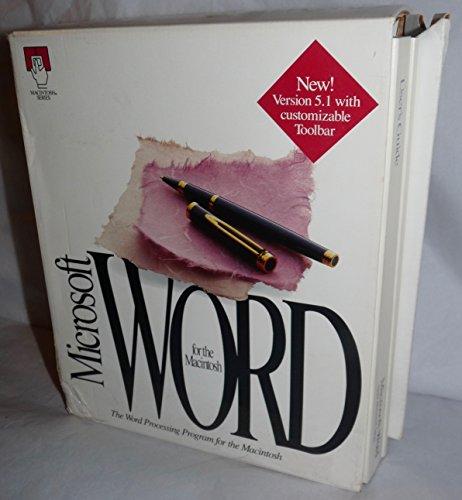Book Microsoft Word 5.1 for the Macintosh made easy free