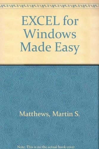 Book Excel for Windows Made Easy free