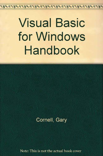 Book The Visual Basic 3 for Windows Handbook free