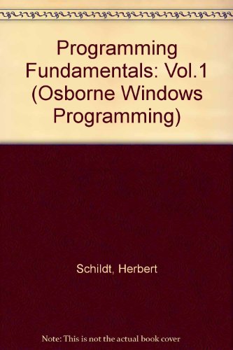 Book Programming Fundamentals (Osborne Windows Programming Series) free