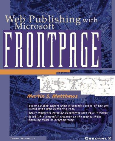 Book Web Publishing With Microsoft Frontpage free