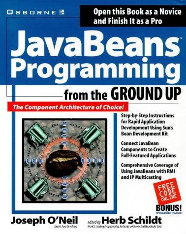 Book JavaBeans Programming from the Ground Up free