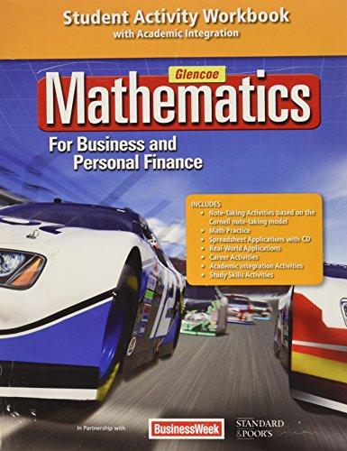 Book Mathematics for Business and Personal Finance Student Activity Workbook free