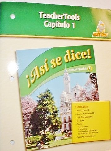 Book Asi se dice: Capitulo 1 TeacherTools (Glencoe Spanish 3) free