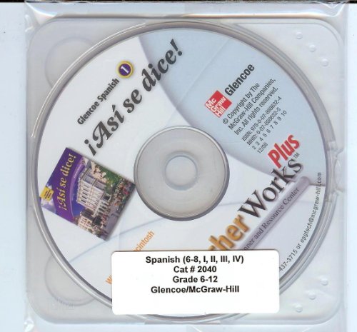 Book Asi Se Dice!, Level 1 (Glencoe Spanish) TeacherWorks Plus free
