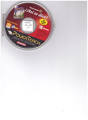 Book PowerTeach Interactive Chalkboard CD-ROM (Glencoe Spanish 1 Asi se Dice!) (CD-ROM) free