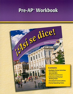 Book Glencoe Spanish 1 !Asi Se Dice! Pre-AP Workbook (Spanish and English Edition) free