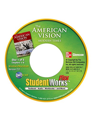 Book The American Vision: Modern Times, Studentworks Plus Cd-rom (united States History (hs)) free