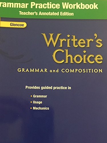 Book Writers Choice Grammar and Composition Grammar Practice Workbook Grade 9 Teachers Annotated Edition free