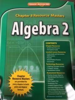 Book Algebra 2 Chapter 8 Resource Masters free