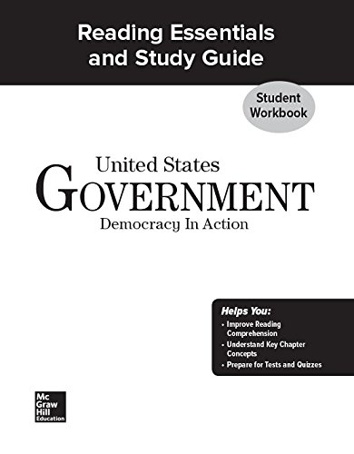 Book United States Government: Democracy in Action, Reading Essentials and Study Guide Workbook (GOVERNMENT IN THE U.S.) free