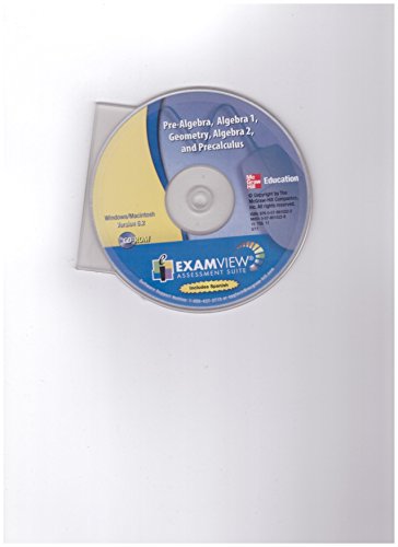 Book Pre-Algebra,Geometry,Algebra 1, Alegbra 2, Precalculus (Exam View Assessment Suite) free