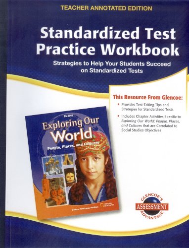 Book Standardized Test Practice Workbook Teacher Annotated Edition Glencoe Exploring Our World (Glencoe S free