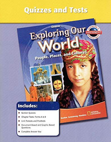 Book Glencoe Exploring Our World People, Places and Cultures Quizzes and Tests Book (Glencoe Social Studi free