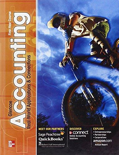 Book Glencoe Accounting, First-Year Course: Real-World Applications & Connections free