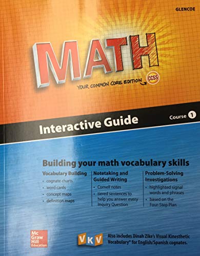 Book Glencoe Math Interactive Guide Course 1 free