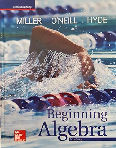 Book Beginning Algebra, 5th Edition, Student Edition, 9780079031006, 0079031005, 2018 free