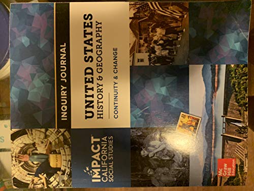 Book Impact California Social Studies United States History & Geography Continuity & Change Inquiry Journal free
