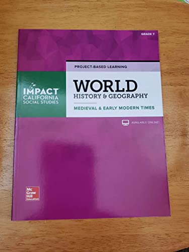 Book Impact CA World History & Geography Medieval & Early Modern Times Project-Based Learning free
