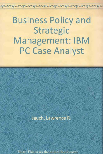 Book Business Policy and Strategic Management free