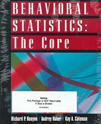 Book Behavioral Statistics: The Core free