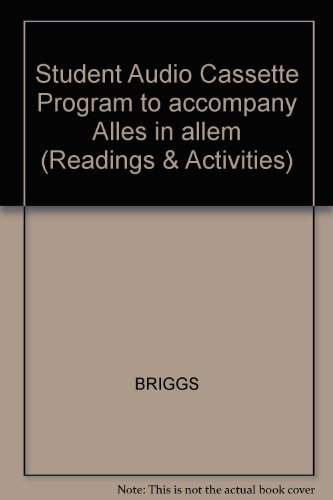 Book Student Audio Cassette Program To Accompany Alles In Allem (readings & Activities) free