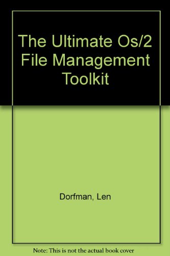 Book The Ultimate Os/2 File Management Toolkit free