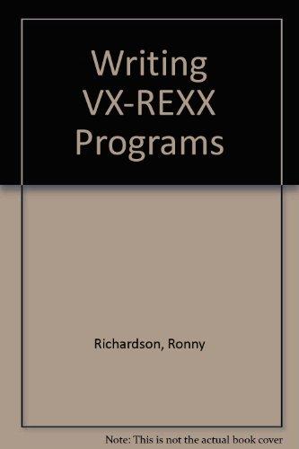 Book Writing Vx-rexx Programs/book And Cd-rom free