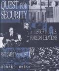 Book Quest For Security: A History Of Us Foreign Relations free