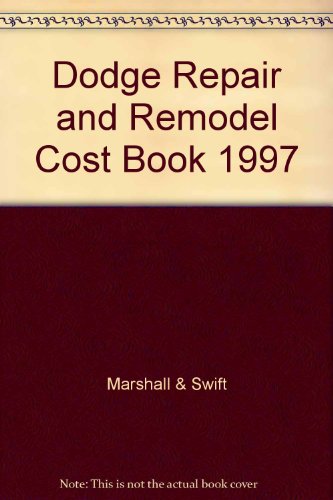 Book Dodge Repair & Remodel Cost Book 1997 (Sweet's Repair & Remodel Cost Guide) free