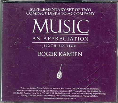 Book Music An Appreciation : Supplimentary Set Of Two Compact Discs free