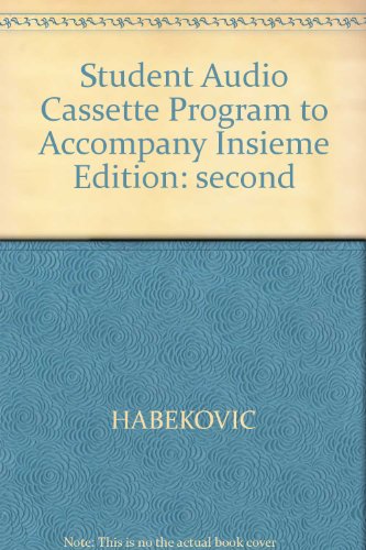 Book Student Audio Cassette Program To Accompany Insieme free