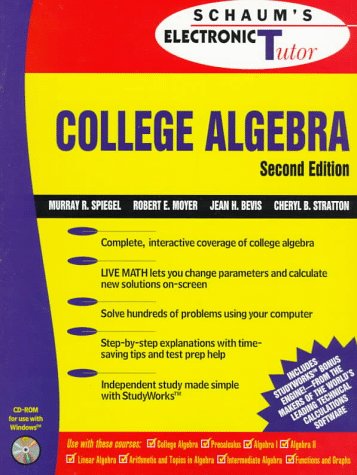 Book Schaum's Outline of Theory and Problems of College Algebra (Schaum's Electronic Tutor) free