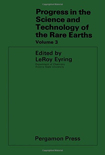 Book Progress In The Science And Technology Of The Rare Earths free