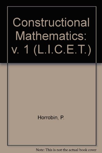 Book Constructional Mathematics (library Of Industrial And Commercial Education And Training. Construction Division) (v. 1) free