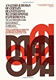 Book Analysis and design of certain quantitative multiresponse experiments, (International series of monographs in applied statistics and biometry, v. 2) free