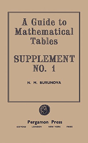 Book A Guide to Mathematical Tables: Supplement No. 1 free