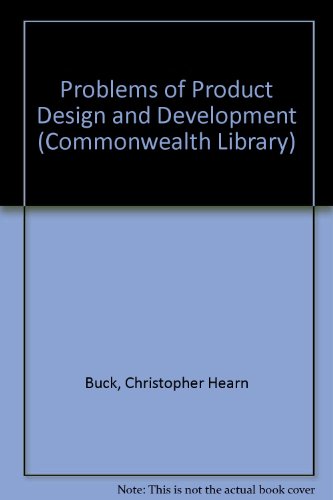 Book Problems of Product Design and Development free