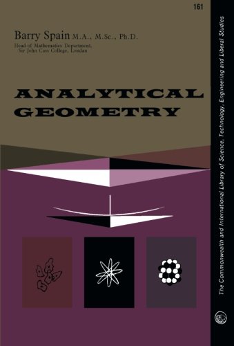 Book Analytical Geometry: The Commonwealth and International Library of Science, Technology, Engineering and Liberal Studies: Mathematics Division (Commonwealth Library) free