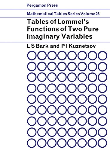 Book Tables of Lommel's Functions of Two Pure Imaginary Variables: Mathematical Tables Series free